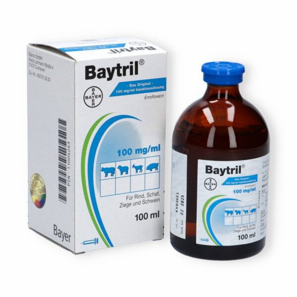 BAYTRIL 2,5% 100ML INJEKTION | INJIZIERBARES ANTIBAKTERIELLES – Bild 2